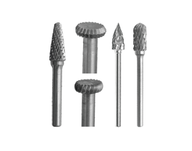Double-cut tungsten carbide burrs, excellent for general-purpose machining and high material removal rates.