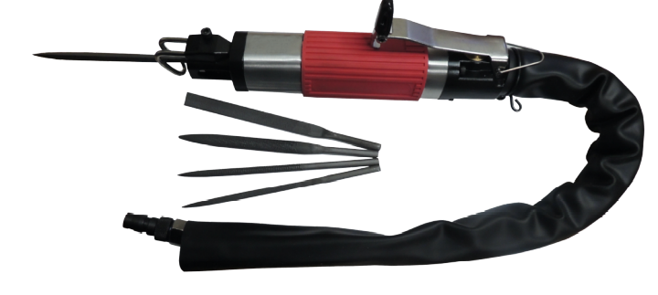 A collection of pneumatic air tools and air grinders for precision grinding and polishing of industrial parts