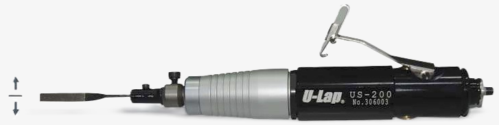 A collection of pneumatic air tools and air grinders for precision grinding and polishing of industrial parts