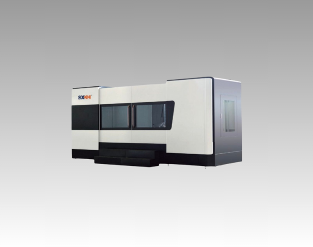 An industrial deep hole drilling machine for creating deep, precise holes in various metal components.