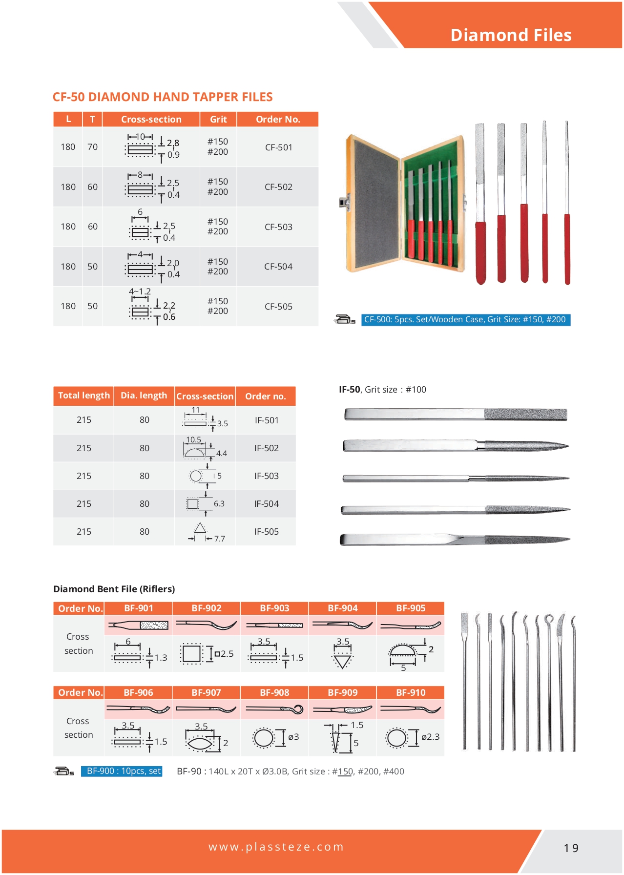 High-performance diamond files for tool and die making, offering superior material removal
