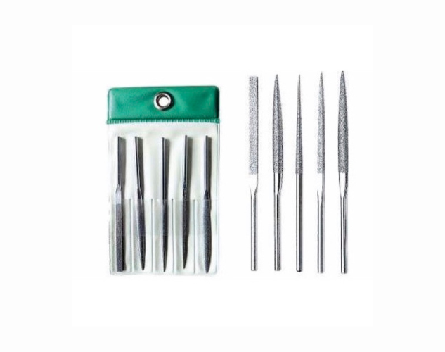 Professional quality diamond needle files, essential tools for jewelers and precision engineers