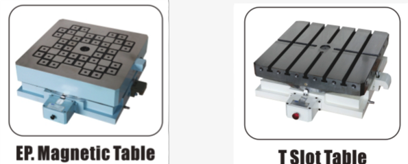 An electro permanent magnetic chuck designed to hold workpieces securely for milling machine applications.