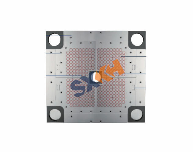 Magnetic quick mold changing clamps used for fast and secure clamping of molds on injection molding machines