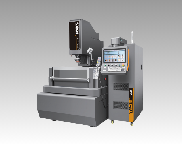 A Sinker EDM machine for creating complex cavities and shapes in hard metals, commonly used in die and mold making.
