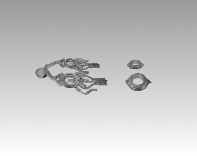 An industrial trimming press for trimming excess material and flash from molded plastic and metal parts.