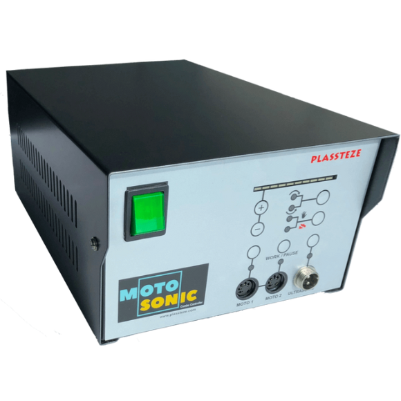 Motosonic ultrasonic polishing machine for fine finishing and polishing of intricate molds and dies.